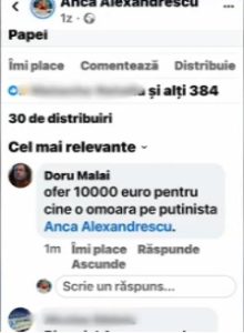 amenintare-Anca-Alexandrescu