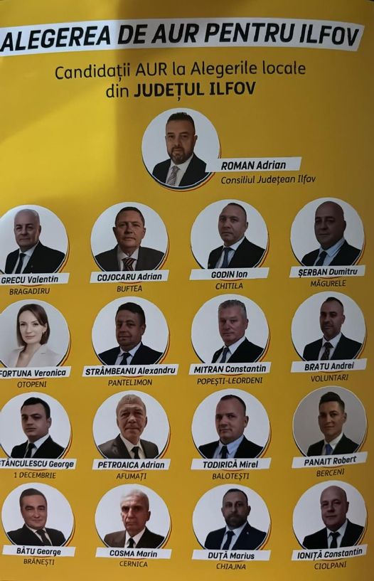 Lista candidați AUR Ilfov