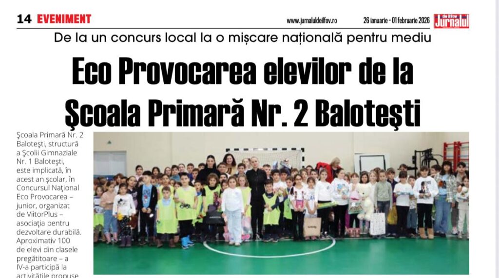 Eco Provocarea Junior Balotești